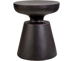Beliani Šoninis staliukas MINCIO 45 cm 45 cm juodas
