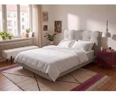 Beliani SOULISSE lova 120 x 200 cm, smėlio spalvos