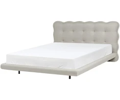 Beliani SOULISSE lova 140 x 200 cm, smėlio spalvos