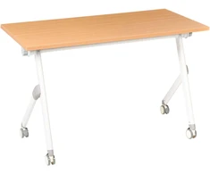 Beliani Sudedamas rašomasis stalas BENDI rudas 120 cm 60 cm