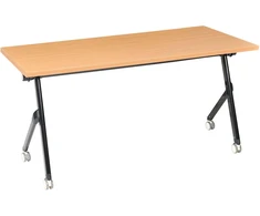 Beliani Sulankstomas rašomasis stalas BENDI, rudas, 160 cm x 60 cm