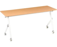 Beliani Sulankstomas rašomasis stalas BENDI, rudas, 160 cm x 60 cm