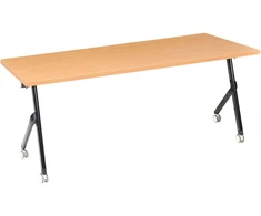 Beliani Sulankstomas rašomasis stalas BENDI rudas 180 cm 60 cm