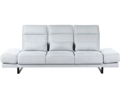 Beliani Trijų vietų sofa IKAST šviesiai pilka