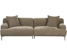 Beliani Trijų vietų sofa MATILA, šviesiai ruda