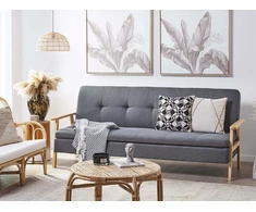 Beliani Trijų vietų sofa TJORN, pilka
