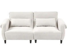 Beliani Trijų vietų sofa WETLAN, balta