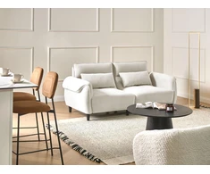 Beliani Trijų vietų sofa WETLAN, balta