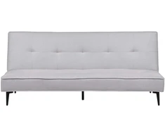 Beliani Trivietė išskleidžiama sofa ESSVIK šviesiai pilka