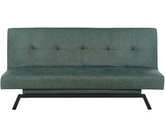 Beliani Trivietė išskleidžiama sofa LEEDS, žalia
