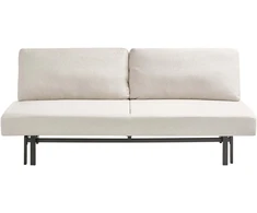 Beliani Trivietė išskleidžiama sofa ROYKKA, kreminė balta