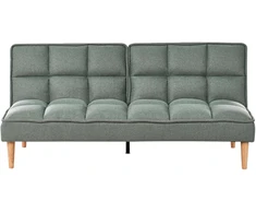 Beliani Trivietė išskleidžiama sofa SILJAN žalia