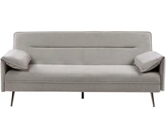 Beliani Trivietė išskleidžiama sofa VAYLA, pilka