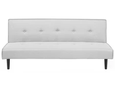 Beliani Trivietė išskleidžiama sofa VISBY šviesiai pilka