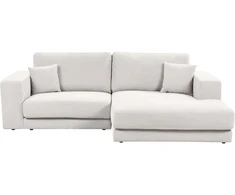 Beliani Trivietė kampinė sofa LOFOTEN kreminės spalvos kairinė