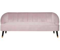 Beliani Trivietė sofa ALSVAG veliūrinė, rožinė