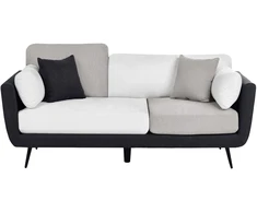 Beliani Trivietė sofa BOLGA juoda