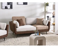 Beliani Trivietė sofa BOLGA ruda