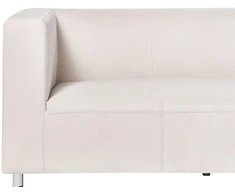 Beliani Trivietė sofa FLORO, šenilas, balta