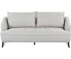 Beliani Trivietė sofa HOBRO šviesiai pilka
