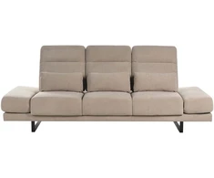 Beliani Trivietė sofa IKAST smėlio ir pilkos spalvos