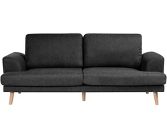 Beliani Trivietė sofa KILDAL juoda