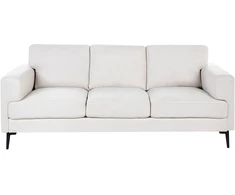 Beliani Trivietė sofa LOUSTO šviesiai smėlio spalvos