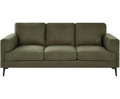 Beliani Trivietė sofa LOUSTO Žalia