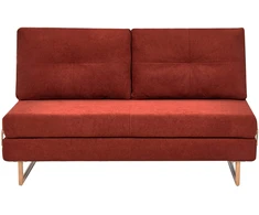 Beliani Trivietė sofa-lova JERSLEV, raudona