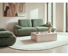 Beliani Trivietė sofa NACKA šviesiai žalia