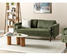 Beliani Trivietė sofa NURMO, tamsiai žalia