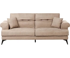 Beliani Trivietė sofa SKIVE šviesiai ruda
