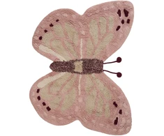 Beliani Vaikiškas kilimas GRAYLING rausvas 90 x 120 cm medvilninis