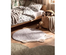 Beliani Vaikiškas kilimas HEDGY pilkas 80 x 120 cm medvilninis