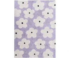 Beliani Vaikiškas kilimas MOKHVA, šviesiai violetinis, 140 × 200 cm, medvilnė