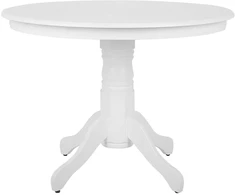 Beliani Valgomojo stalas AKRON Balta 100 cm 100 cm