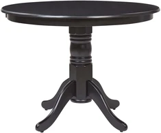 Beliani Valgomojo stalas AKRON juodas 100 cm