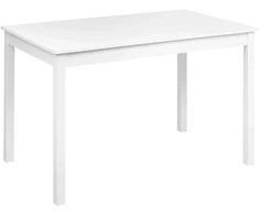 Beliani Valgomojo stalas BARLEE Baltas 120 cm 75 cm tuopos mediena