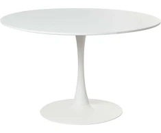 Beliani Valgomojo stalas BOCA baltas 120 cm