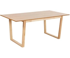 Beliani Valgomojo stalas CAMDEN Šviesaus uosio spalvos 180 cm 95 cm