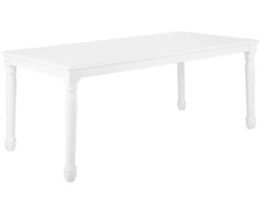 Beliani Valgomojo stalas CARY baltas 180 cm 90 cm
