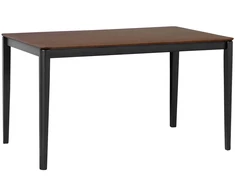 Beliani Valgomojo stalas CEDAR tamsaus riešutmedžio spalvos 135 cm 80 cm