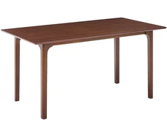 Beliani Valgomojo stalas DELMAS tamsaus uosio spalvos 160 cm 90 cm