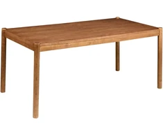 Beliani Valgomojo stalas FONDIS tamsaus ąžuolo spalvos 180 cm 90 cm