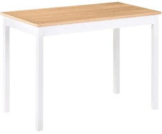 Beliani Valgomojo stalas GEORGIA šviesaus ąžuolo spalvos 110 cm 60 cm