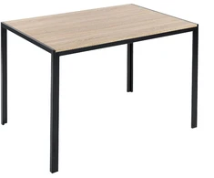 Beliani Valgomojo stalas NEWFIELD šviesiai rudas 120 cm 80 cm