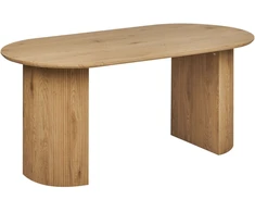 Beliani Valgomojo stalas SAVORY Šviesiai rudas 180 cm 90 cm