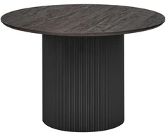 Beliani Valgomojo stalas SHEHO juodas 120 cm