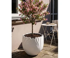 Beliani Vazonas ARPONE 44 cm baltas
