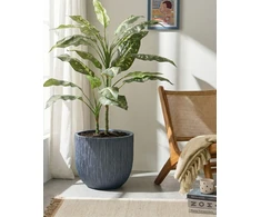 Beliani Vazonas HANYUE 42 cm Pilkas